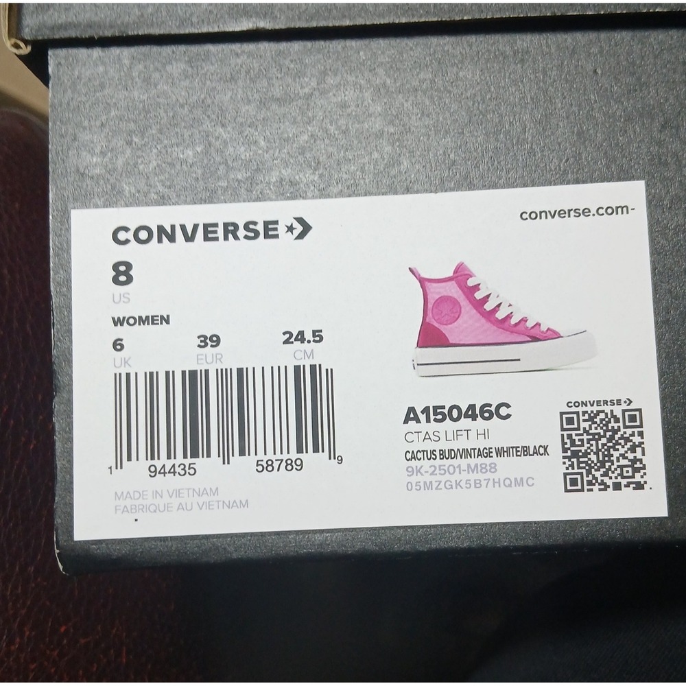 Converse Chuck Taylor All Star Lift Platform Mesh Women's Cactus Bud  Shoes 8 - Picture 12 of 13